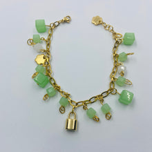 Load image into Gallery viewer, Ice Green Bead Lock Bracelet
