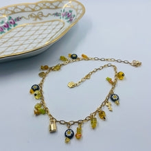 Load image into Gallery viewer, Amber Millefiori - Czech Glass Necklace
