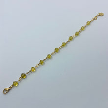 Load image into Gallery viewer, Nugget Yellowish Czech Glass Bead Bracelet
