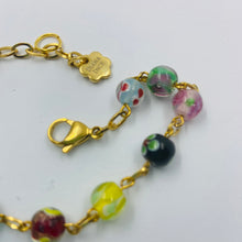 Load image into Gallery viewer, Flower Lampwork Bead Bracelet -2
