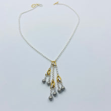 Load image into Gallery viewer, Silver Balls Fringe Necklace
