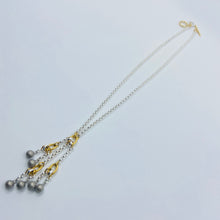 Load image into Gallery viewer, Silver Balls Fringe Necklace
