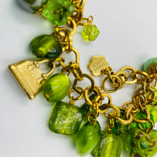 Load image into Gallery viewer, All Green Colors Murano Beads Rich Bracelet
