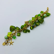 Load image into Gallery viewer, All Green Colors Murano Beads Rich Bracelet
