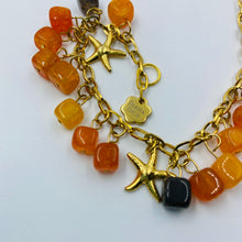 Load image into Gallery viewer, Orange Coloured Agate Stone Bracelet
