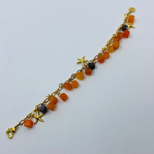 Load image into Gallery viewer, Orange Coloured Agate Stone Bracelet
