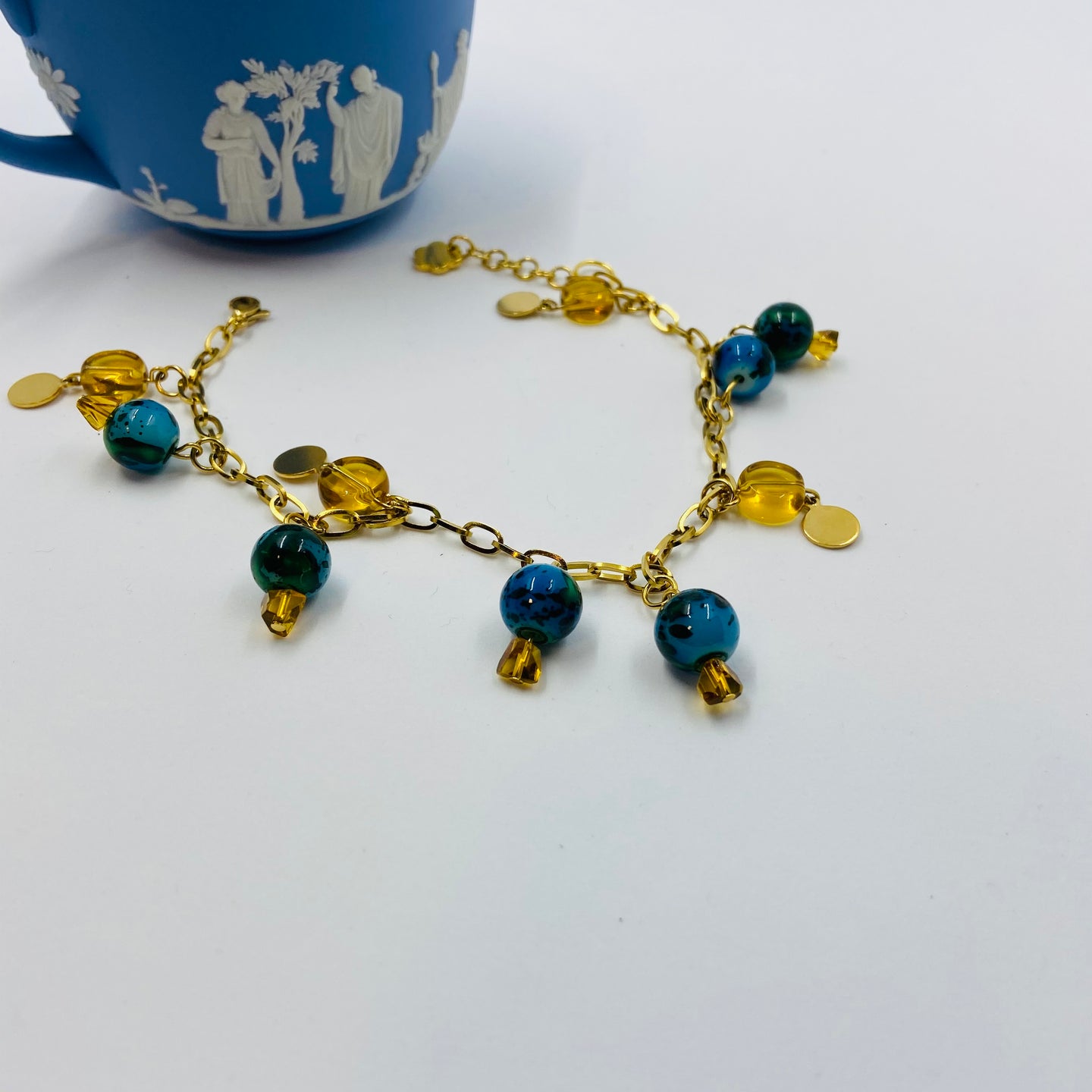 Crayola Porcelain - Czech Glass Bracelet