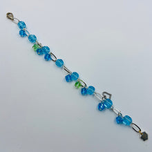 Load image into Gallery viewer, Blue-Green Czech Glass Bead Bracelet
