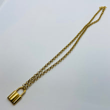 Load image into Gallery viewer, Golden Lock Pendant Necklace
