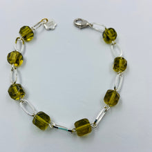 Load image into Gallery viewer, Olive Czech Glass Bead Bracelet
