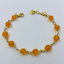 Load image into Gallery viewer, Tangerine Czech Glass Bead Bracelet
