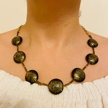 Load image into Gallery viewer, Dark Green Murano Beads Necklace
