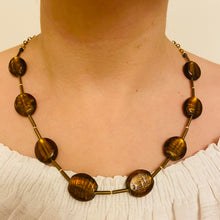 Load image into Gallery viewer, Copper Gold Colour Hand Made Beads Necklace
