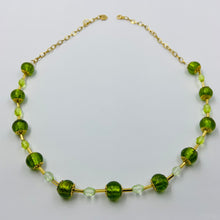 Load image into Gallery viewer, Pistachio Green Murano Beads Necklace with Czech Glassbeads.
