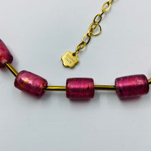 Load image into Gallery viewer, Fuschia Red Murano Beads Necklace
