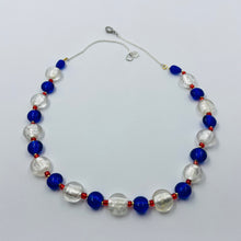 Load image into Gallery viewer, Navy Colours Murano  Necklace
