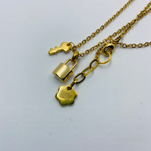 Load image into Gallery viewer, My Heart is Locked,  15 mm Pendant and its Key Necklace
