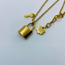 Load image into Gallery viewer, My Heart is Locked,  18 mm Pendant and its Key Necklace
