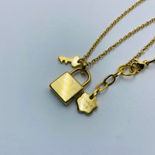Load image into Gallery viewer, My Heart is Locked,  20 mm Pendant and its Key Necklace
