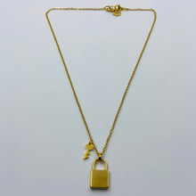 Load image into Gallery viewer, My Heart is Locked,  20 mm Pendant and its Key Necklace
