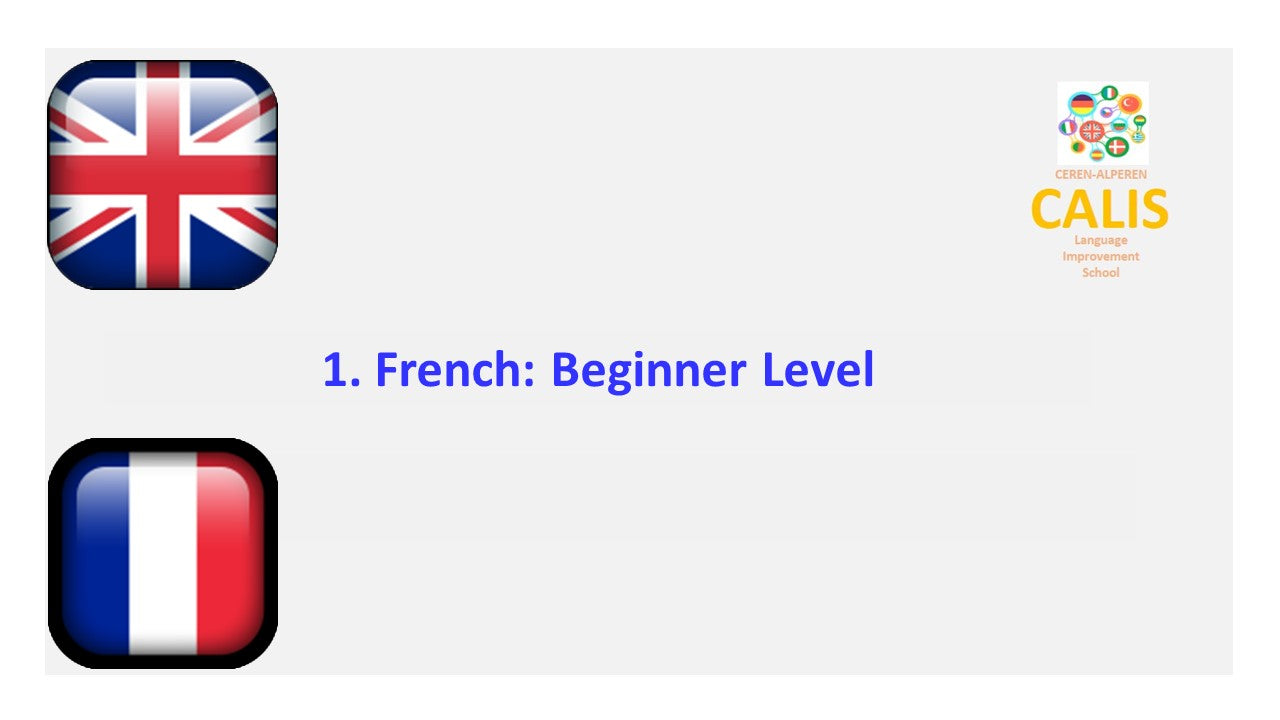 English-French Beginner Level - 1